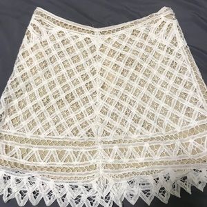 white lace skirt